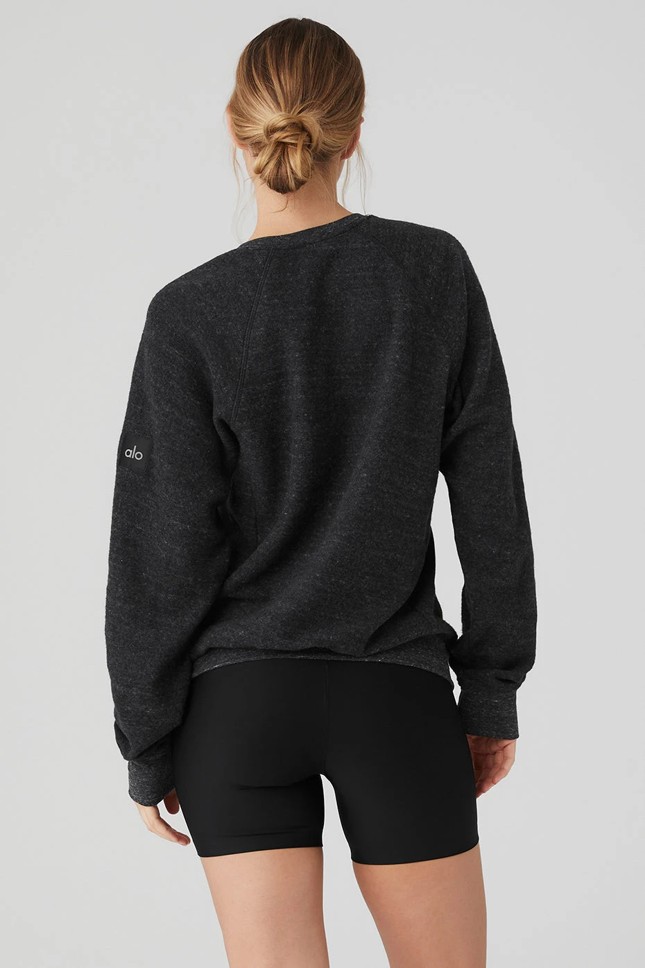Triumph Crew Neck Sweatshirt - Charcoal Black Triblend - Image 2