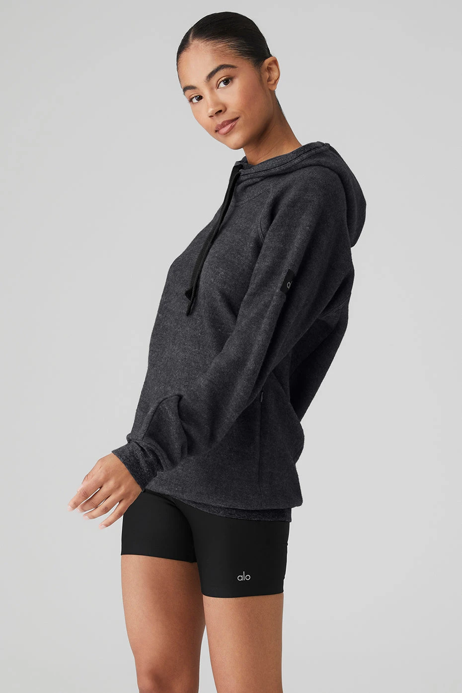 Triumph Hoodie - Charcoal Black Triblend - Image 3