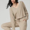 Muse V-Neck Pullover - Gravel Heather