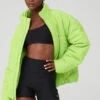Corduroy Stage Puffer - Celery