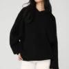 Scholar Hooded Sweater - Black