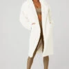 Oversized Faux Fur Trench - Ivory