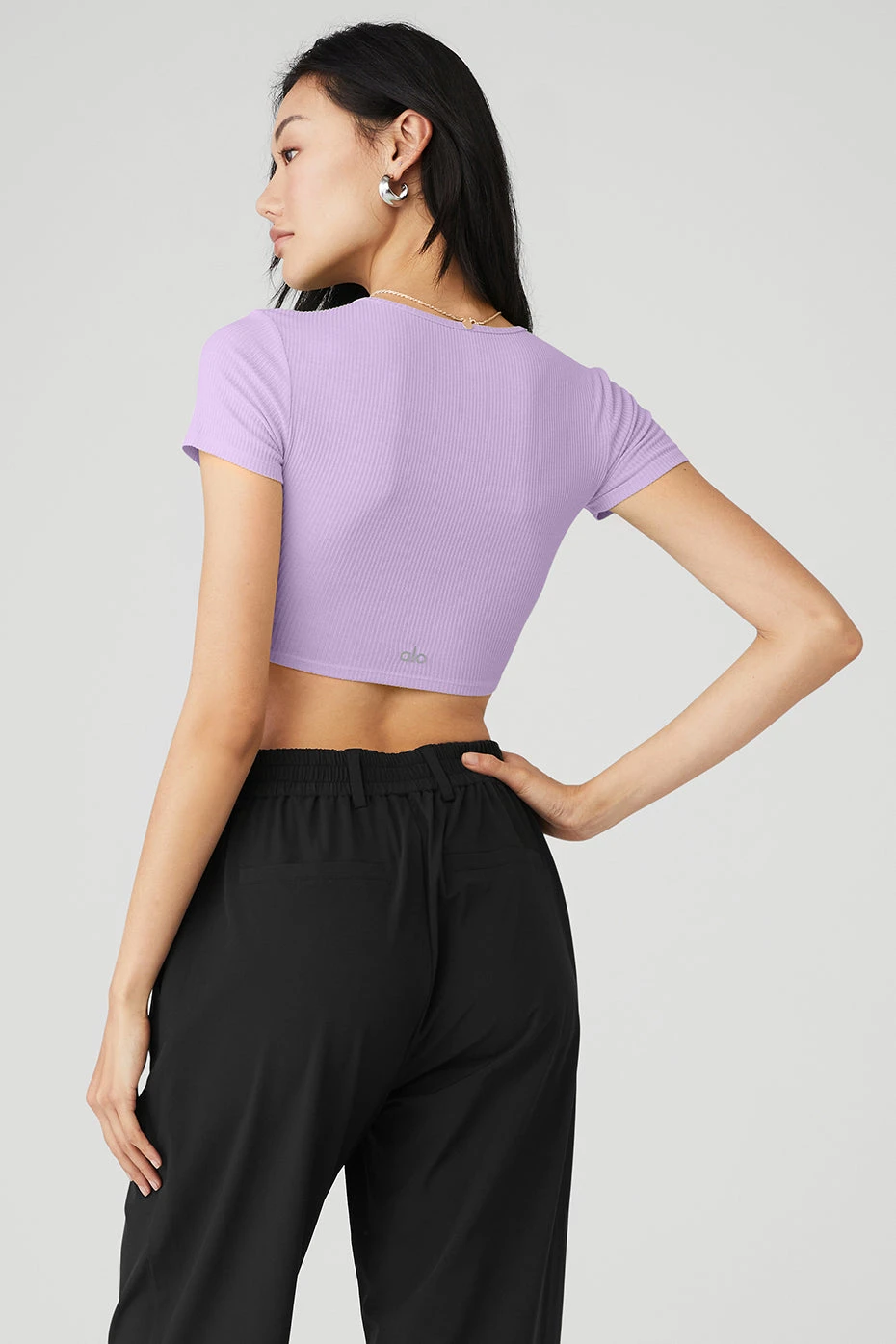 Ribbed Knotty Short Sleeve - Violet Skies - Image 2
