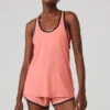 Ivy League Tank - Strawberry Lemonade/Black