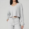 Muse V-Neck Pullover - Athletic Heather Grey