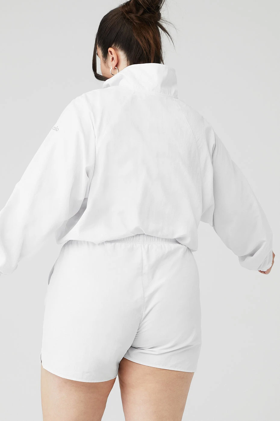 Cropped 1/4 Zip Alumni Pullover - White - Image 6