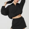Cropped Elevation Coverup - Black