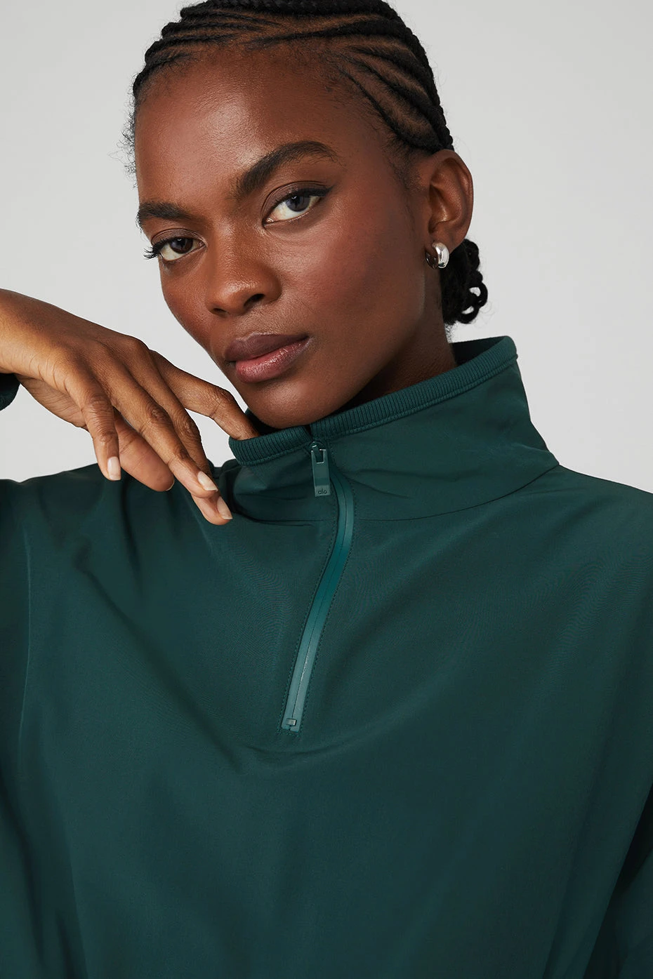 Cropped Elevation Coverup - Midnight Green - Image 5