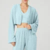 Chenille Chalet Cardigan - Chalk Blue