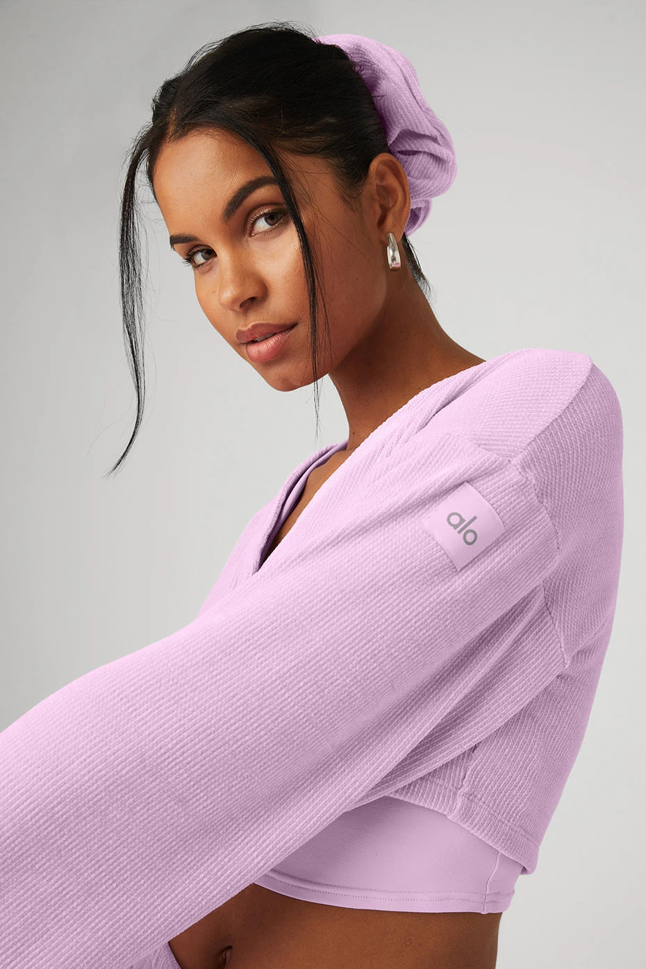 Chenille Chalet Cardigan - Sugarplum Pink - Image 4