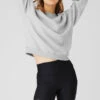 Heavy Weight Free Time Crew Neck Pullover - Athletic Heather Grey
