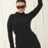 Alosoft Ribbed Frontrunner Long Sleeve - Black