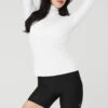 Alosoft Refine Turtleneck - White
