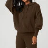 Cashmere Jet Set Hoodie - Espresso