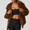 Knock Out Faux Fur Jacket - Chocolate