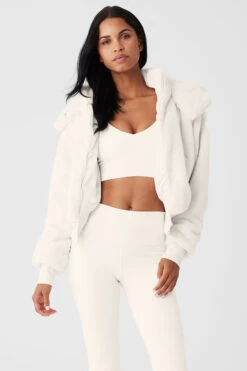 Faux Fur Foxy Jacket - Ivory