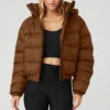 Aspen Love Puffer Jacket - Cinnamon Brown