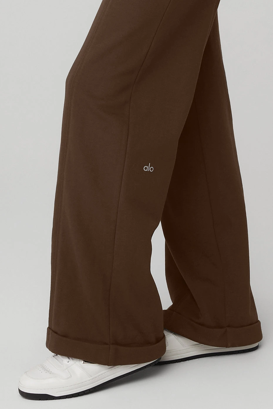 High-Waist Trouser Wide Leg Pant - Espresso - Image 4