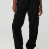Micro Sherpa High-Waist Solstice Sweatpant - Black