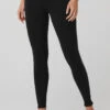 Airbrush High-Waist Streamlined Legging - Black/White