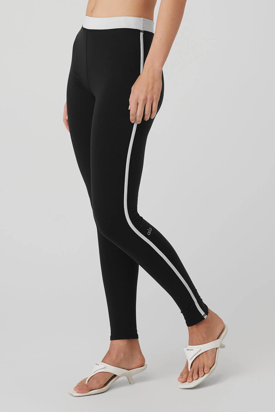 Airbrush High-Waist Streamlined Legging - Black/White - Image 3