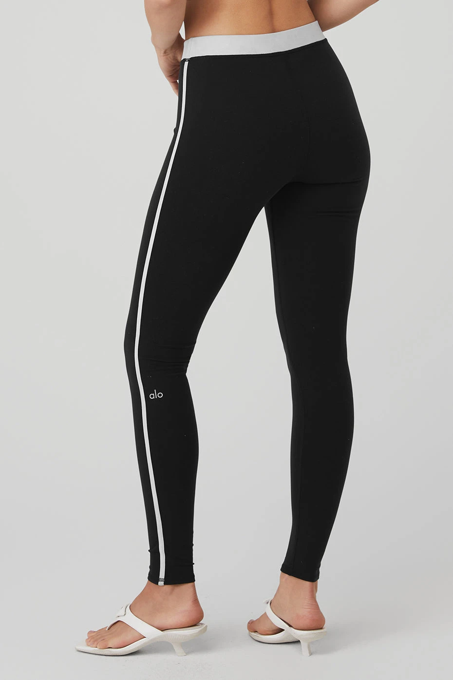 Airbrush High-Waist Streamlined Legging - Black/White - Image 2