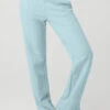 High-Waist Free Time Straight Leg Sweatpant - Chalk Blue