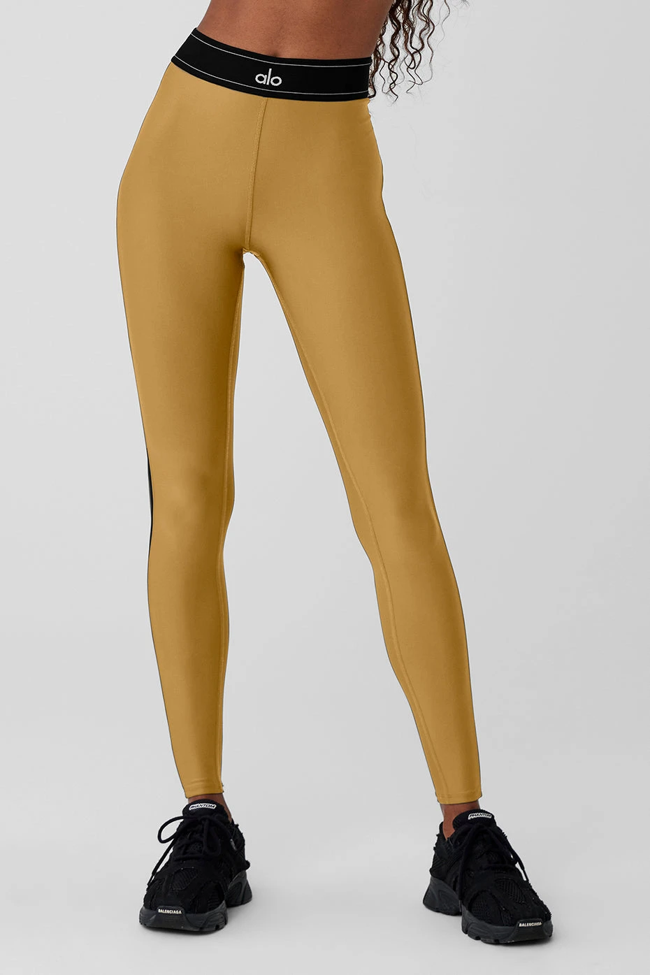 Airlift High-Waist Suit Up Legging - Golden Olive Branch/Black - Image 2