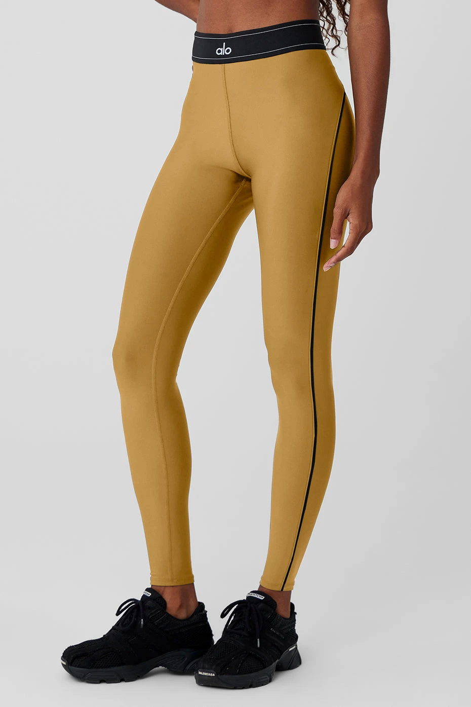 Airlift High-Waist Suit Up Legging - Golden Olive Branch/Black - Image 4