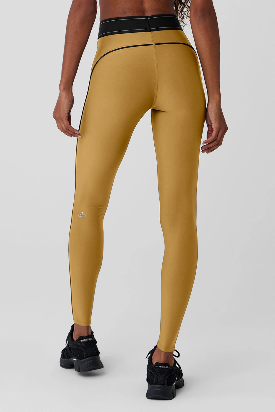Airlift High-Waist Suit Up Legging - Golden Olive Branch/Black - Image 3