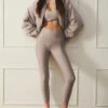7/8 High-Waist Airlift Legging - Taupe