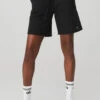 High-Waist Easy Sweat Short - Black
