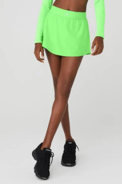 Match Point Tennis Skirt - Green Glow