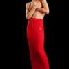 Cashmere Ribbed High-Waist Winter Dream Skirt - Red Flame