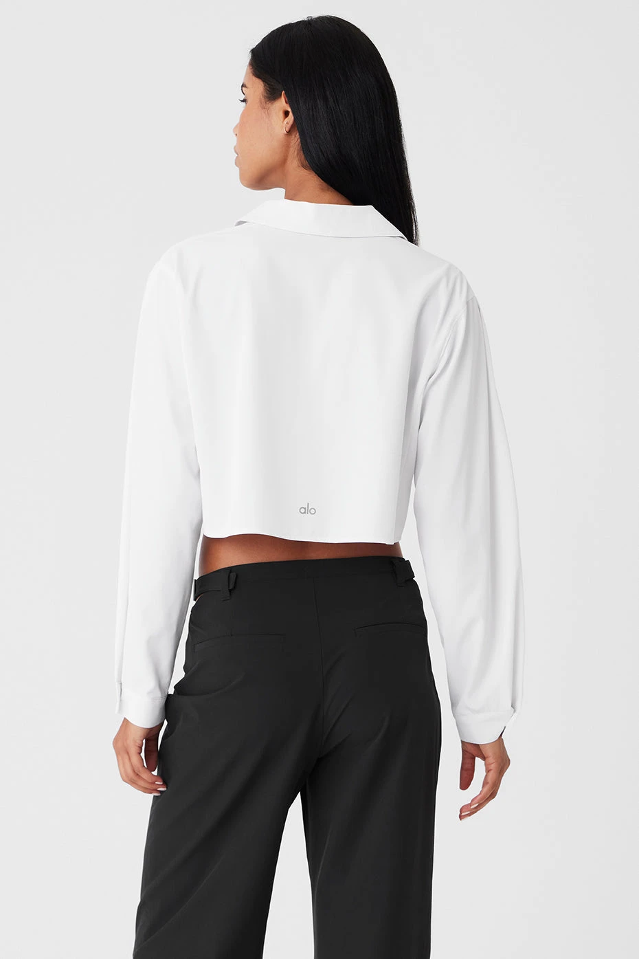 Cropped Take Me Out Button Up - White - Image 3
