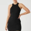 Airlift Ribbed Magnetic Dress - Black