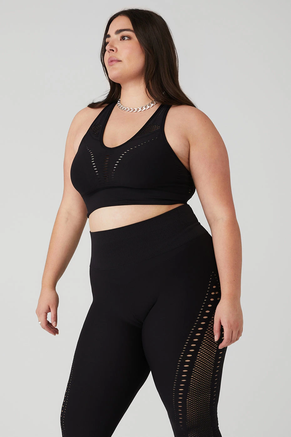 Seamless Open Air Bra - Black - Image 6